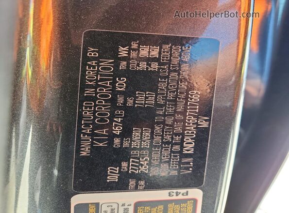 KNDPU3AF6P7117669 2023 KIA SPORTAGE Gray 