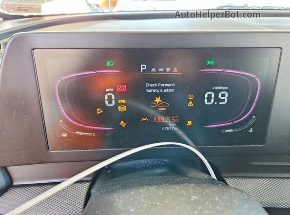 KNDPU3DF3R7288636 2024 KIA SPORTAGE Gray Սարքավորումների վահանակի տեսք