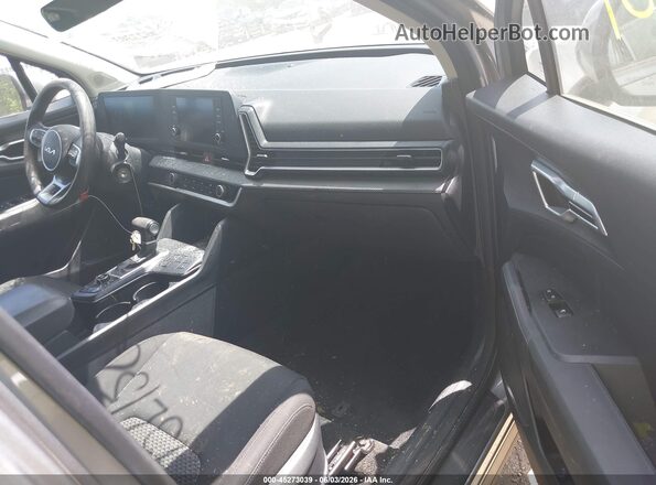 KNDPU3DF5R7254682 2024 KIA SPORTAGE Gray Widok wnętrza z przodu