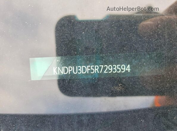 KNDPU3DF5R7293594 2024 KIA SPORTAGE Серый Вид наклейки с VIN-кодом