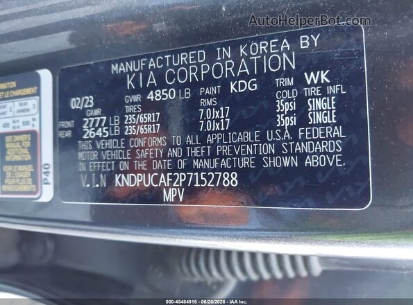 KNDPUCAF2P7152788 2023 KIA SPORTAGE Gray Widok komory silnika