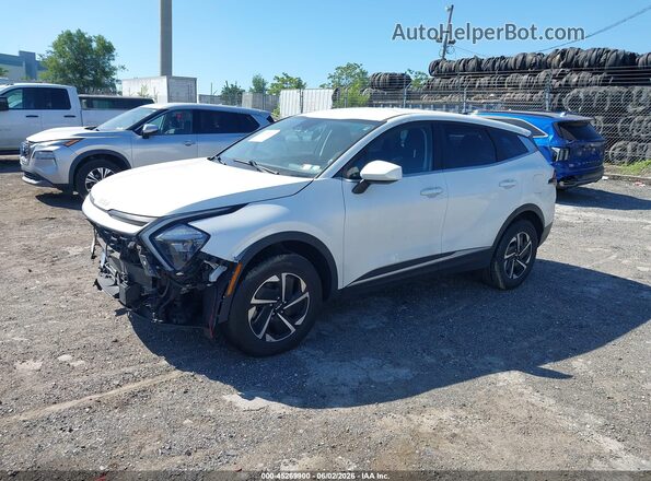 KNDPUCAG2P7074036 2023 KIA SPORTAGE HYBRID White Առջևի ձախ երեք քառորդ տեսարան