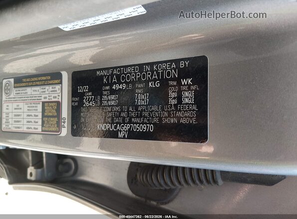 KNDPUCAG6P7050970 2023 KIA SPORTAGE HYBRID Silver ძრავის განყოფილების ხედი