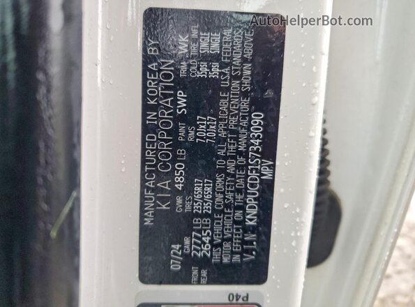 KNDPUCDF1S7343090 2025 KIA SPORTAGE White 