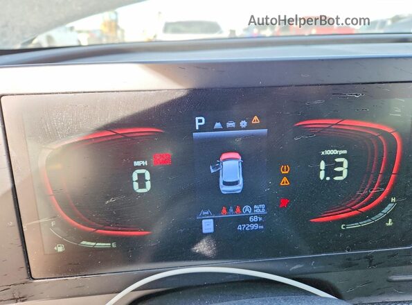 KNDPUCDFXR7261918 2024 KIA SPORTAGE Gray Вид щитка приладів