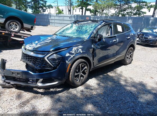 KNDPVCDG1R7130351 2024 KIA SPORTAGE HYBRID Синий Передняя левая четверть