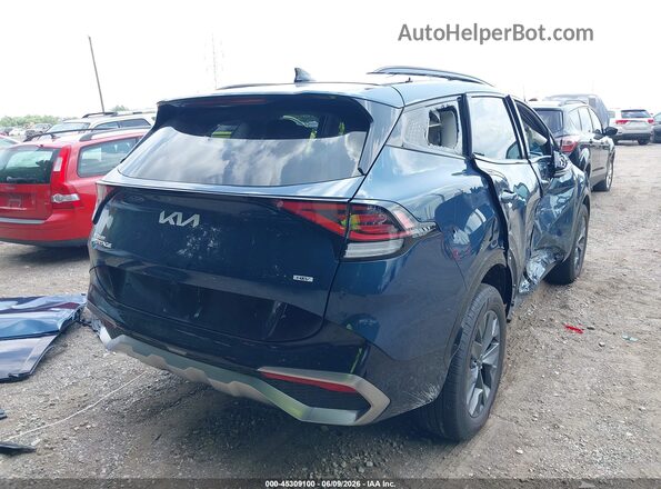 KNDPXCDG8S7225361 2025 KIA SPORTAGE HYBRID Синий Задняя правая четверть