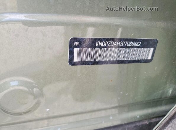 KNDPZDAH2P7086882 2023 KIA SPORTAGE Green სალონის 360-გრადუსიანი ხედი