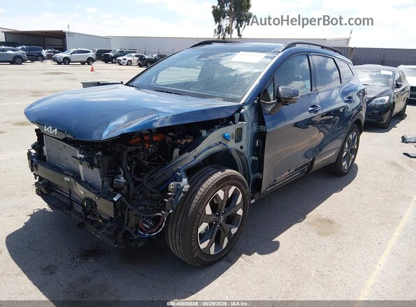KNDPZDAH9P7105072 2023 KIA SPORTAGE PLUG-IN HYBRID Blue Vista tres cuartos delantera izquierda