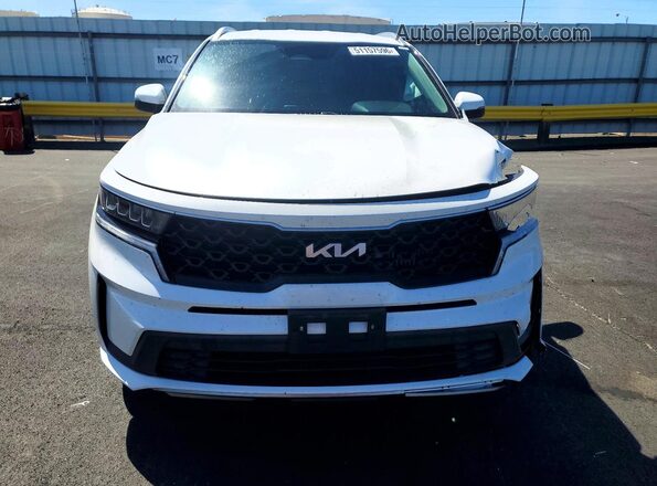 KNDRG4LG1N5093169 2022 KIA SORENTO White წინა ხედი
