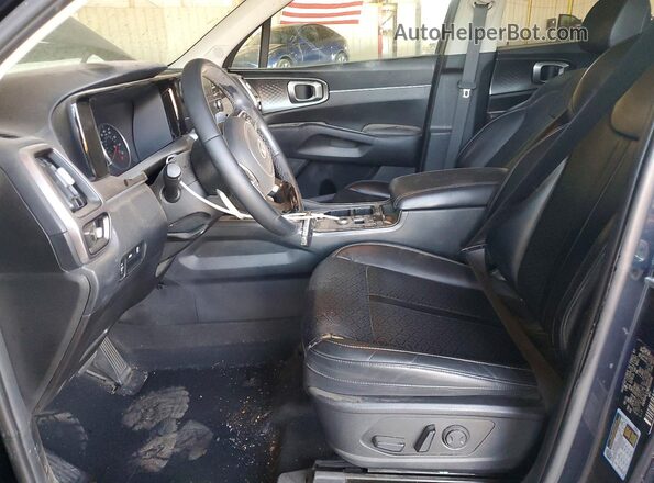 KNDRG4LG5M5059346 2021 KIA SORENTO Black წინა სალონის ხედი