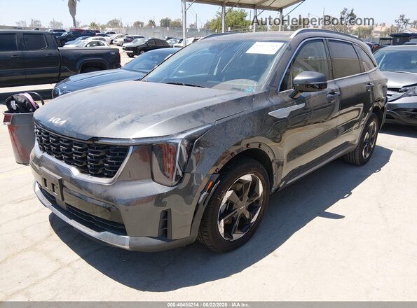 KNDRH4JGXS5397404 2025 KIA SORENTO HYBRID Gray წინა მარცხენა ხედი სამი მეოთხედიდან