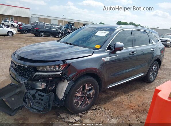 KNDRH4LG6P5187516 2023 KIA SORENTO HYBRID Black Vista del compartimento del motor