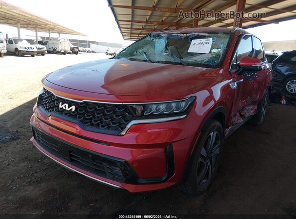 KNDRHDLG0P5204262 2023 KIA SORENTO HYBRID Red Передня ліва чверть