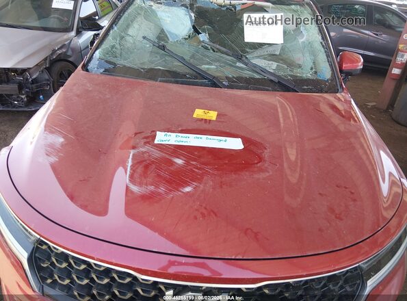 KNDRHDLG0P5204262 2023 KIA SORENTO HYBRID Red Вид ззаду