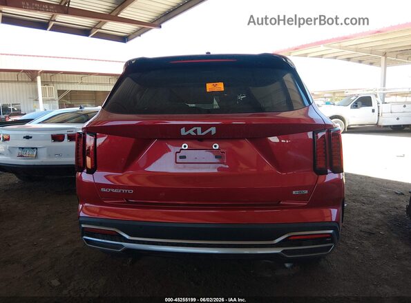 KNDRHDLG0P5204262 2023 KIA SORENTO HYBRID Red 