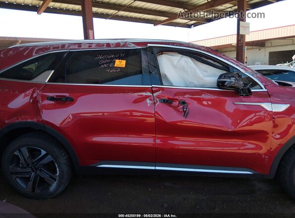 KNDRHDLG0P5204262 2023 KIA SORENTO HYBRID Red Вид щитка приладів