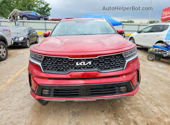 KNDRHDLG1P5175371 2023 KIA SORENTO Burgundy 