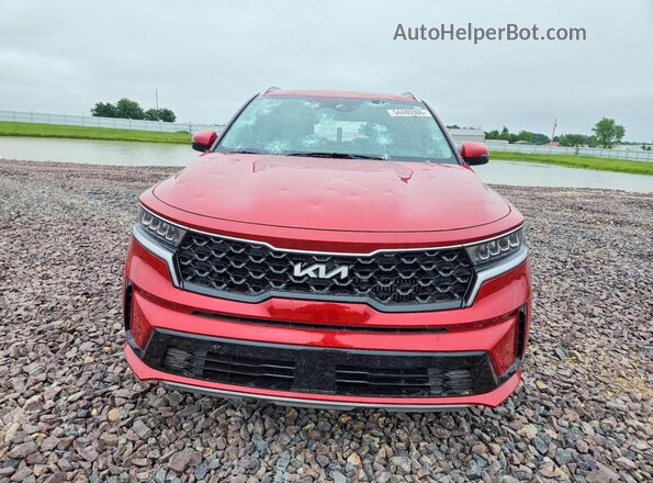 KNDRHDLG3P5213389 2023 KIA SORENTO Red Front view