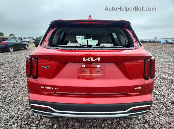 KNDRHDLG3P5213389 2023 KIA SORENTO Red Rear view