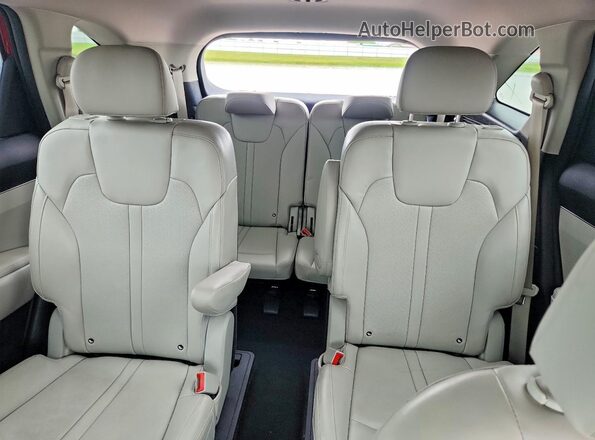 KNDRHDLG3P5213389 2023 KIA SORENTO Red Rear seats view