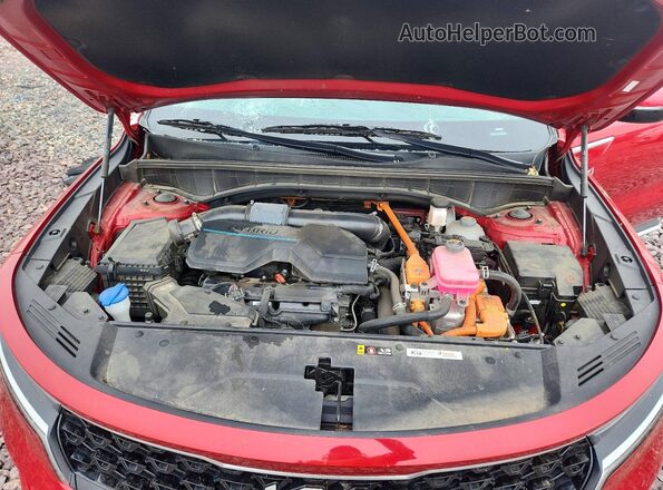 KNDRHDLG3P5213389 2023 KIA SORENTO Red Engine compartment view
