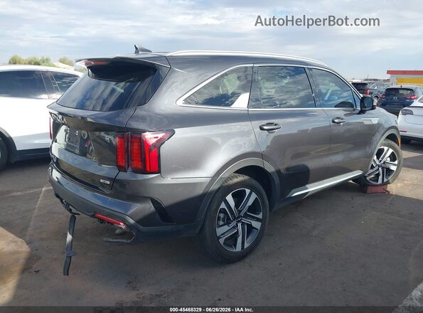 KNDRHDLG6P5172658 2023 KIA SORENTO HYBRID Серый Задняя правая четверть