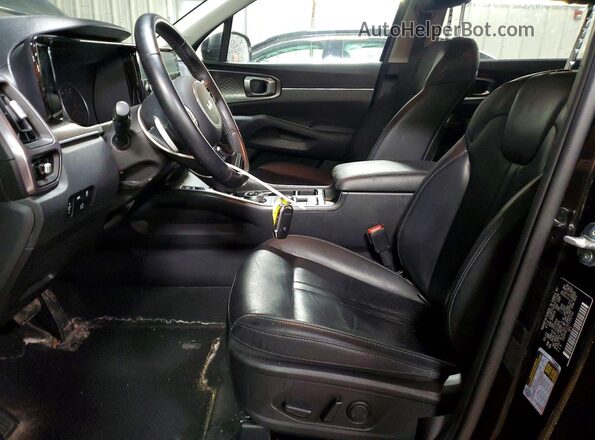 KNDRHDLG7P5206784 2023 KIA SORENTO Black Вид салону спереду