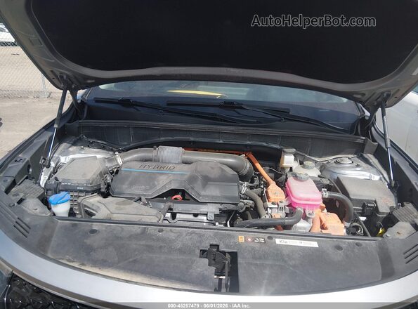 KNDRHDLG8P5171172 2023 KIA SORENTO HYBRID Серебряный Вид сзади