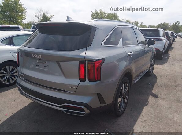 KNDRHDLG8P5171172 2023 KIA SORENTO HYBRID Серебряный Задняя правая четверть