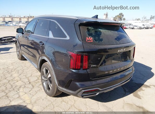 KNDRJDLH4N5069331 2022 KIA SORENTO PLUG-IN HYBRID Dark Blue Rear left