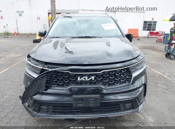 KNDRJDLH8N5122550 2022 KIA SORENTO PLUG-IN HYBRID Black წინა პანელის ხედი