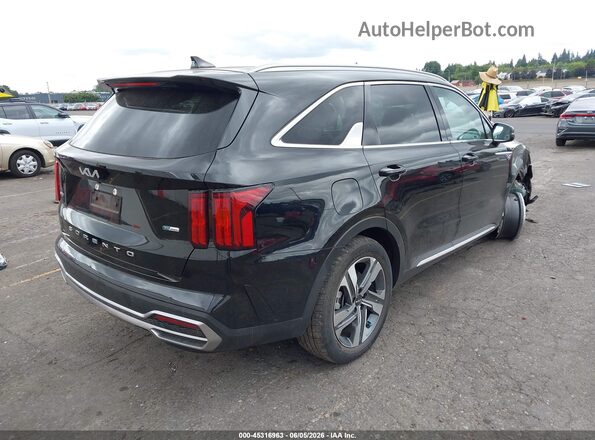KNDRJDLH8N5122550 2022 KIA SORENTO PLUG-IN HYBRID Black უკანა მარჯვენა