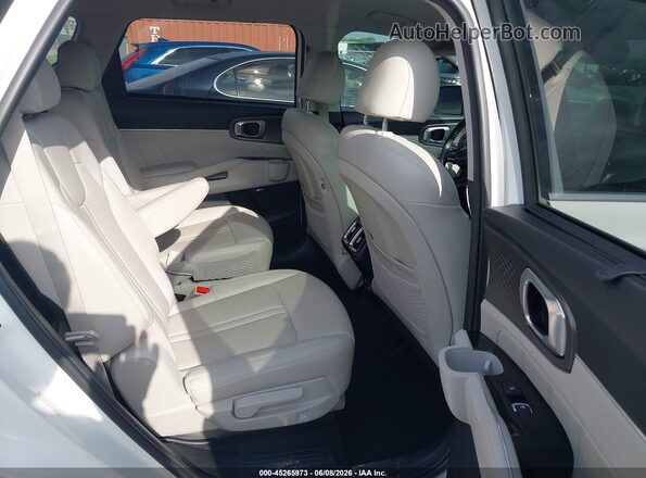 KNDRKDLG3P5226046 2023 KIA SORENTO HYBRID White VIN კოდის სტიკერის ხედი