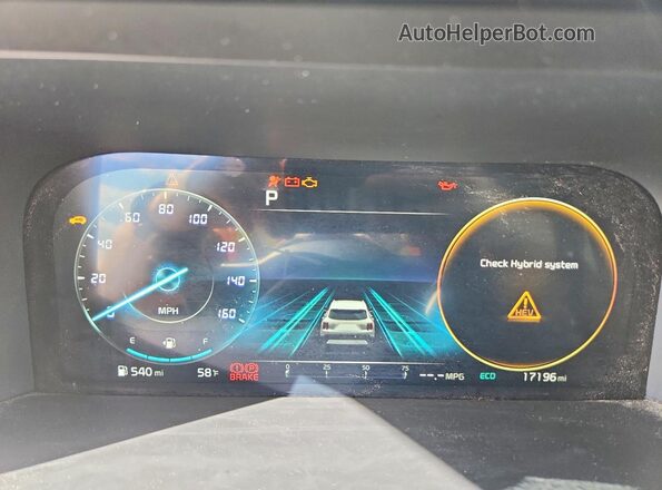 KNDRKDLG3R5247482 2024 KIA SORENTO Silver Widok zestawu wskaźników
