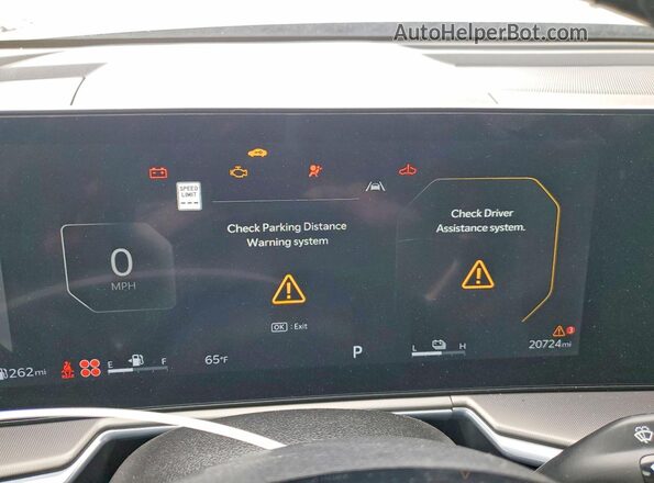KNDRMDJHXS5298697 2025 KIA SORENTO Silver Widok zestawu wskaźników
