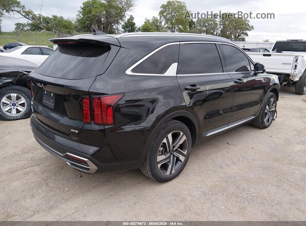 KNDRMDLG4P5140738 2023 KIA SORENTO HYBRID Черный Задняя правая четверть