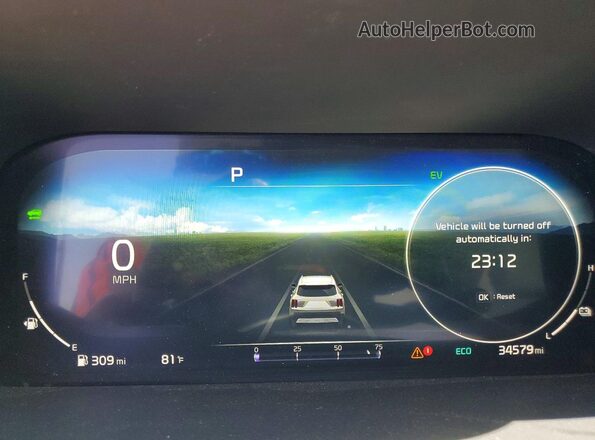 KNDRMDLH2P5217552 2023 KIA SORENTO White Instrument cluster view
