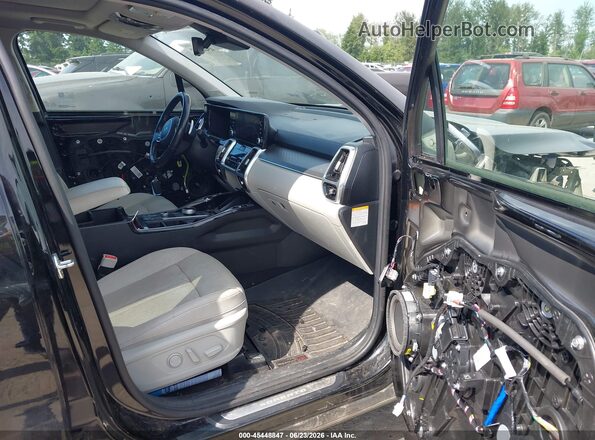 KNDRMDLHXN5087680 2022 KIA SORENTO PLUG-IN HYBRID Black Вид салону спереду