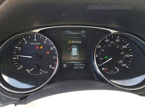 KNMAT2MT0GP594974 2016 NISSAN ROGUE Black Instrument cluster view