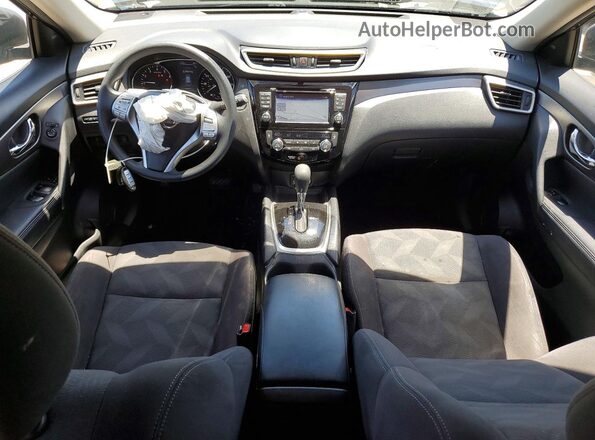 KNMAT2MT0GP594974 2016 NISSAN ROGUE Black Dashboard view