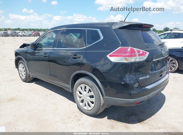 KNMAT2MT0GP608565 2016 NISSAN ROGUE Черный Задняя левая четверть