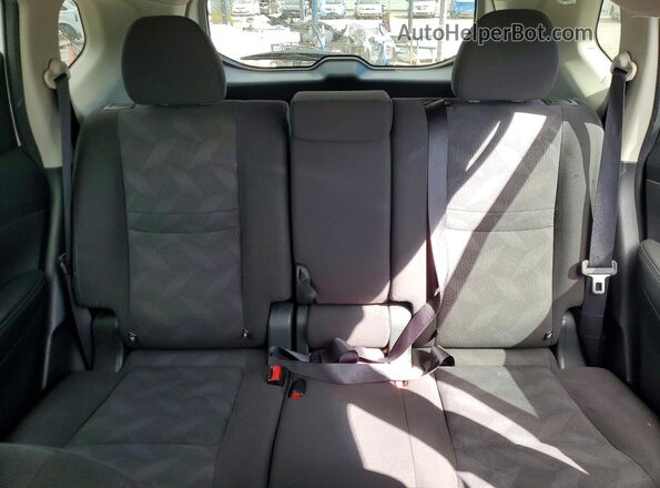 KNMAT2MT0GP617735 2016 NISSAN ROGUE White უკანა სავარძლების ხედი