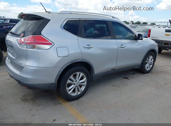 KNMAT2MT0GP666627 2016 NISSAN ROGUE Silver Tył prawy
