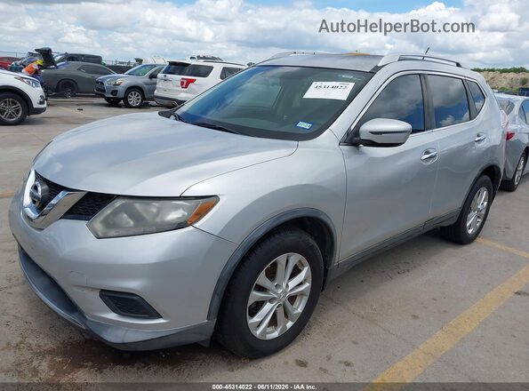 KNMAT2MT0GP666627 2016 NISSAN ROGUE Silver Widok zestawu wskaźników