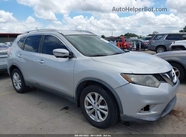 KNMAT2MT0GP666627 2016 NISSAN ROGUE Silver Widok deski rozdzielczej