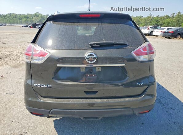 KNMAT2MT0GP672492 2016 NISSAN ROGUE Black Rear view
