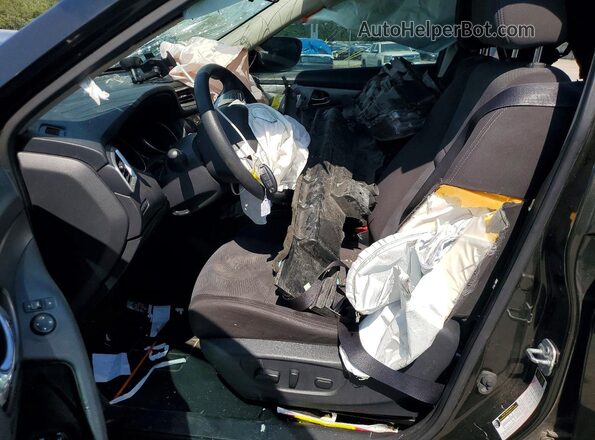 KNMAT2MT0GP672492 2016 NISSAN ROGUE Black Front interior view