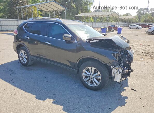 KNMAT2MT0GP672492 2016 NISSAN ROGUE Black Front right