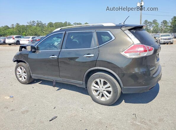 KNMAT2MT0GP672492 2016 NISSAN ROGUE Black Rear left